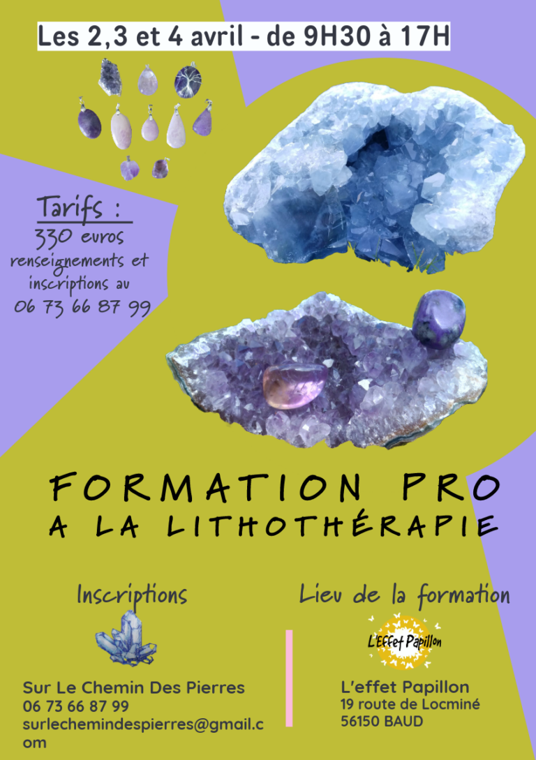 Professionnels du bien être, formez-vous à la litho en avril!